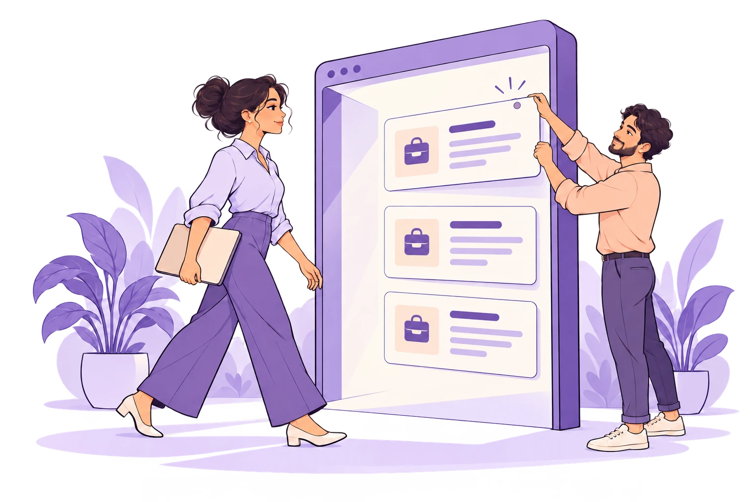 A candidate discovering welcoming opportunities on a company career page